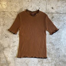 画像1: 【Wiz&Witch】"OUT STITCH" RIB V S/S KNIT TEE / OS (1)