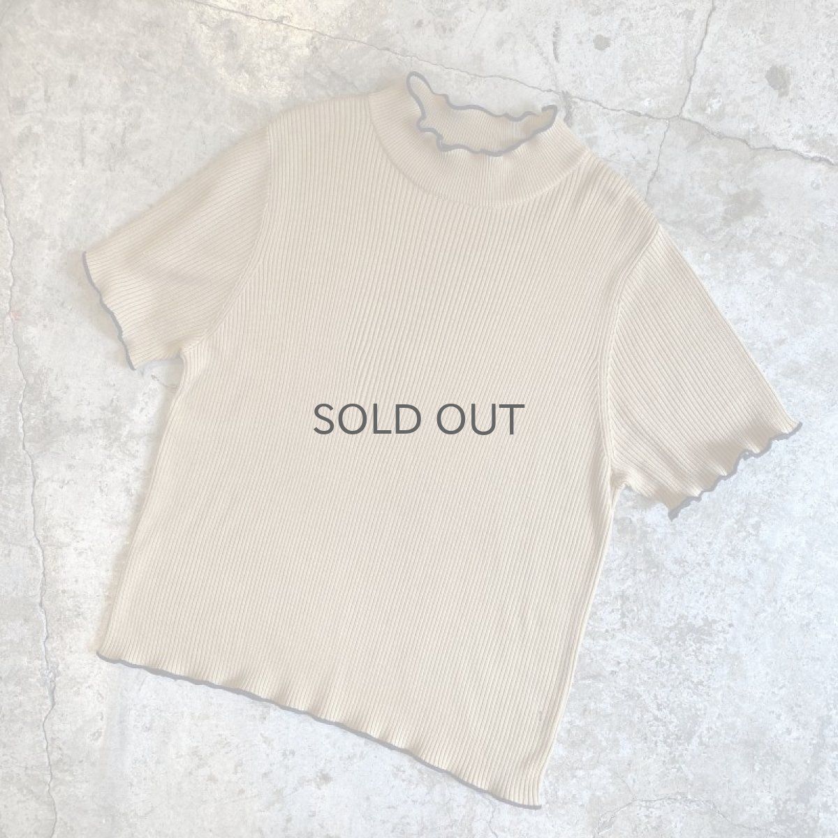 画像4: 【Wiz&Witch】"OUT STITCH" RIB V S/S KNIT TEE / OS (4)