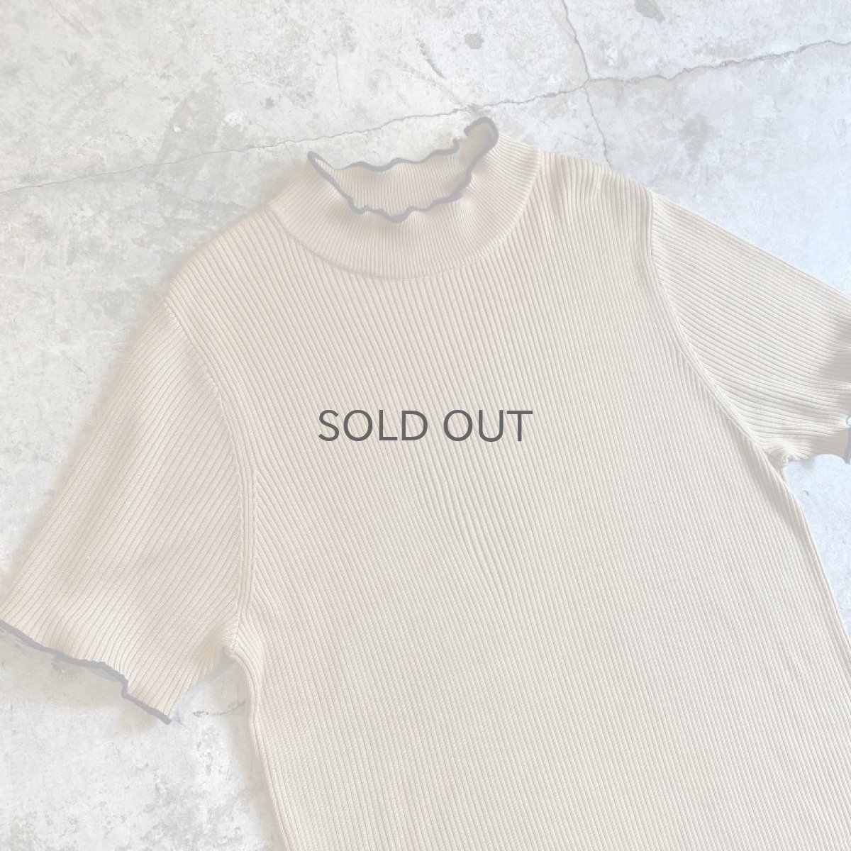 画像3: 【Wiz&Witch】"OUT STITCH" RIB V S/S KNIT TEE / OS (3)