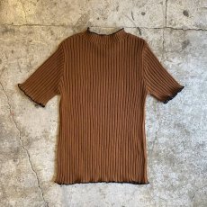 画像2: 【Wiz&Witch】"OUT STITCH" RIB V S/S KNIT TEE / OS (2)