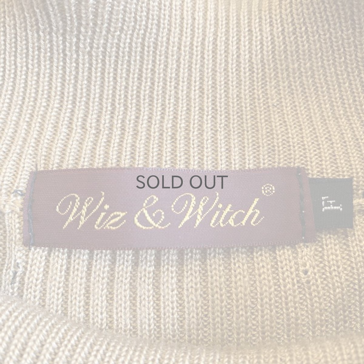 画像7: 【Wiz&Witch】"OUT STITCH" RIB V S/S KNIT TEE / OS (7)