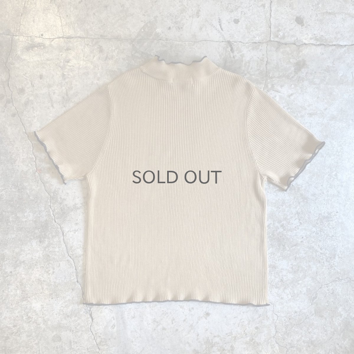 画像2: 【Wiz&Witch】"OUT STITCH" RIB V S/S KNIT TEE / OS (2)