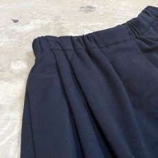 画像3: BLACK COLOR WIDE SILHOUETTE PANTS / W24~ (3)