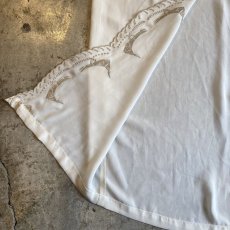 画像7: WHITE COLOR EMBROIDERY DESIGN GOWN / Ladies M (7)