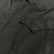 画像4: BLACK COLOR N/S WESTERN SHIRT / Mens XL (4)