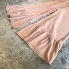 画像4: FRILL DESIGN PINK BEIGE COLOR N/S JUMPSUIT / Ladies M (4)