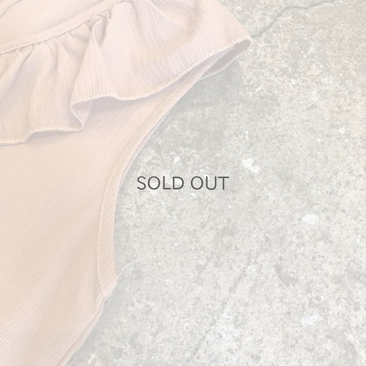 画像6: FRILL DESIGN PINK BEIGE COLOR N/S JUMPSUIT / Ladies M (6)