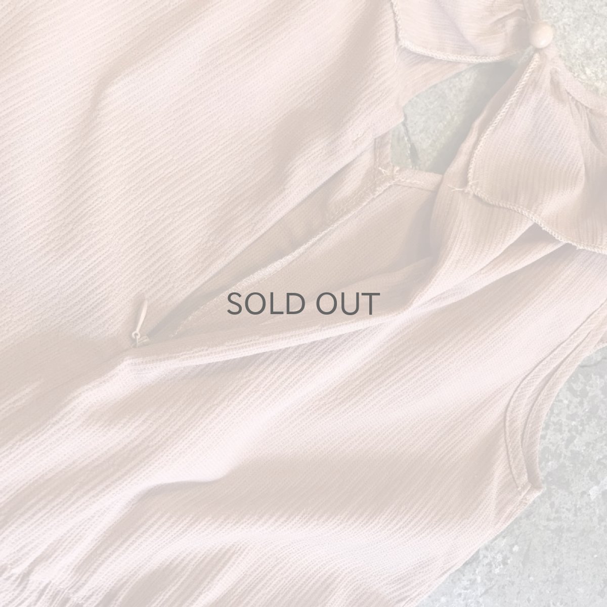 画像10: FRILL DESIGN PINK BEIGE COLOR N/S JUMPSUIT / Ladies M (10)