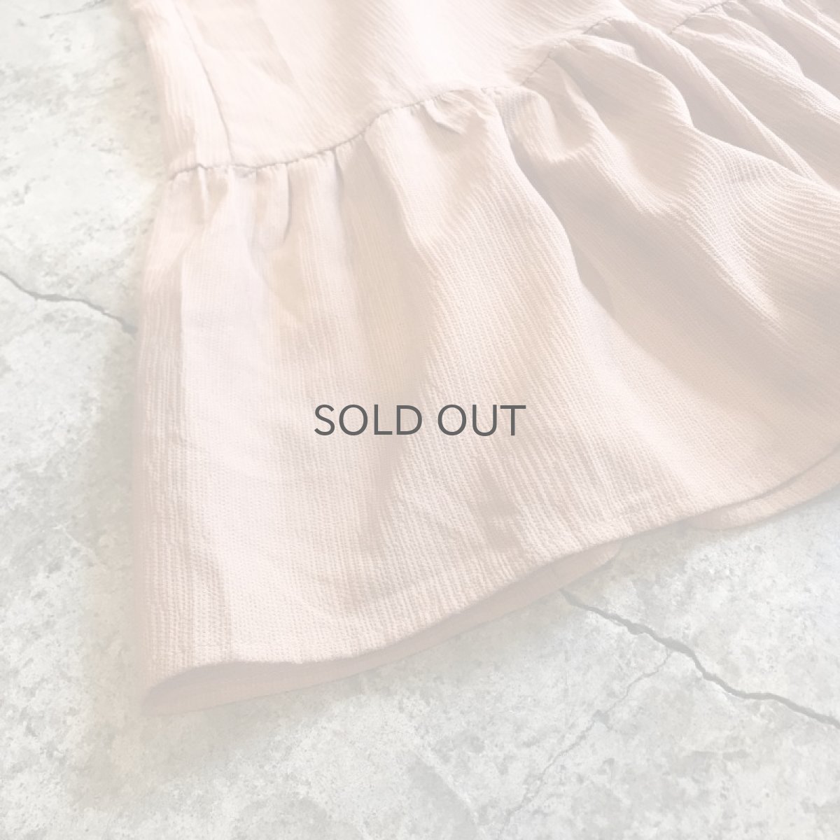 画像3: FRILL DESIGN PINK BEIGE COLOR N/S JUMPSUIT / Ladies M (3)