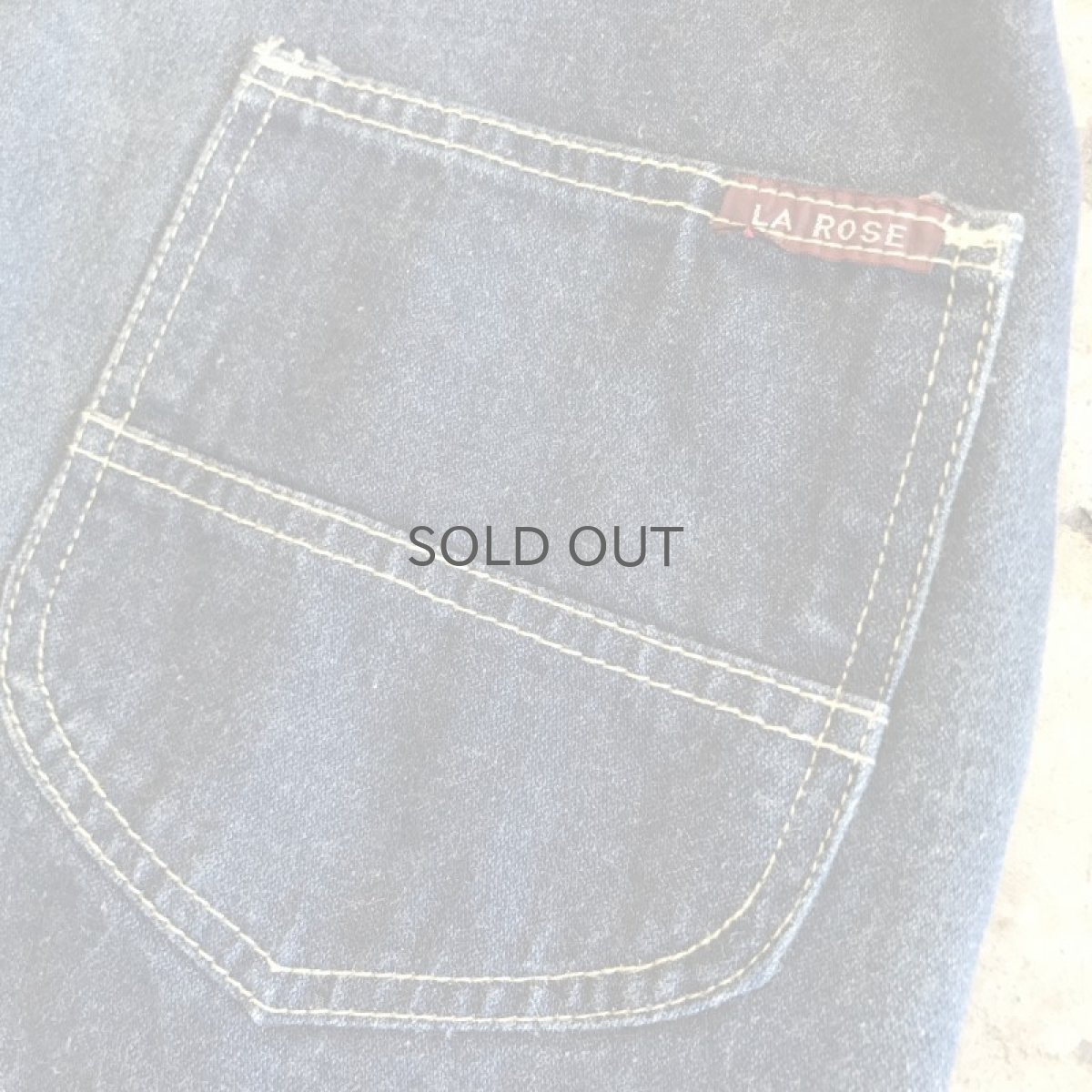 画像8: BLUE DENIM DESIGN OVER ALL / Ladies M(13~14) (8)