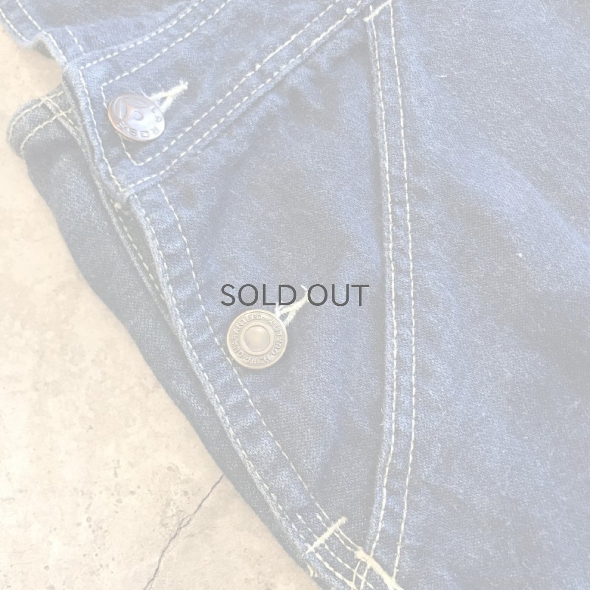 画像7: BLUE DENIM DESIGN OVER ALL / Ladies M(13~14) (7)