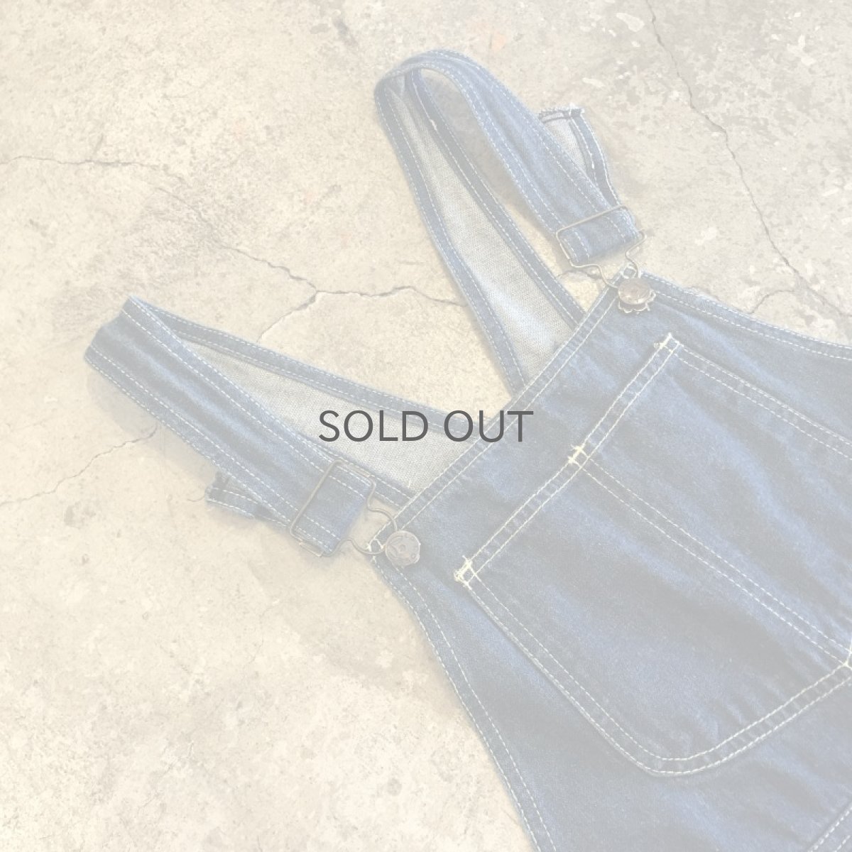 画像5: BLUE DENIM DESIGN OVER ALL / Ladies M(13~14) (5)