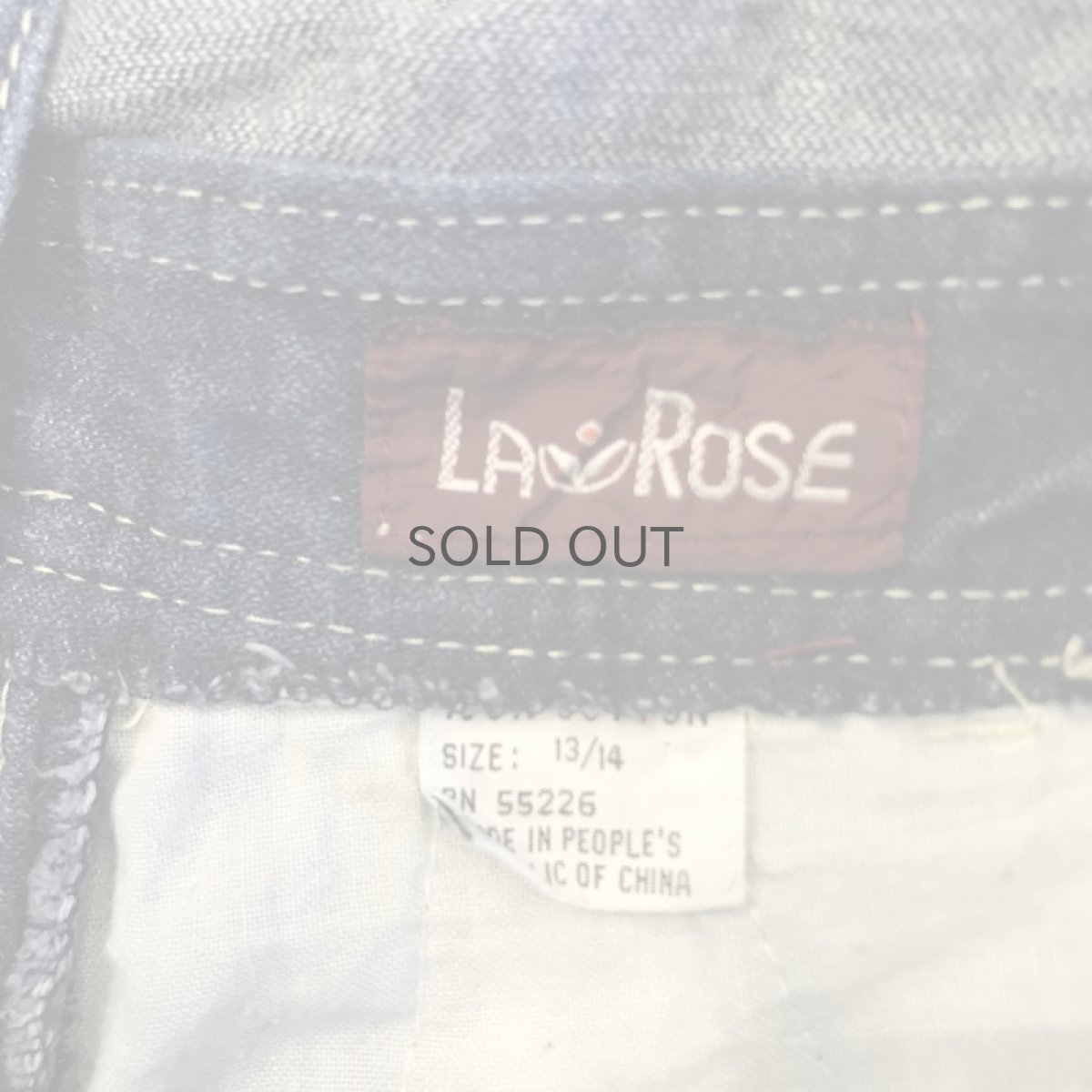 画像9: BLUE DENIM DESIGN OVER ALL / Ladies M(13~14) (9)