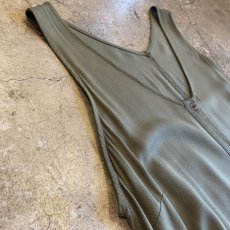 画像5: HENLEY NECK KHAKI COLOR DESIGN JUMPSUIT / Ladies M (5)