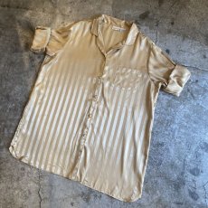 画像4: STRIPE LUSTER COLOR LONG DESIGN SHIRT / Ladies L(4X) (4)