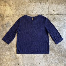 画像2: TWIST DESIGN NAVY COLOR L/S TOPS / Ladies S (2)