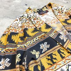 画像3: OLD NATIVE PATTERN TAILORED JACKET / Mens L / MADE IN USA (3)