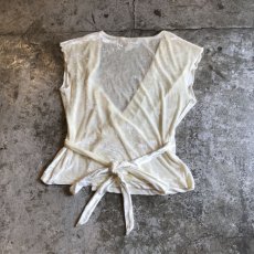 画像2: VELVET PATTERN CACHE COEUR DESIGN N/S TOPS / Ladies M (2)