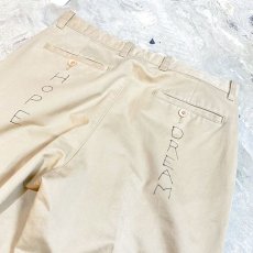 画像8: HAND PAINTED "CLASS OF XX" CHINO PANTS / W33 (8)