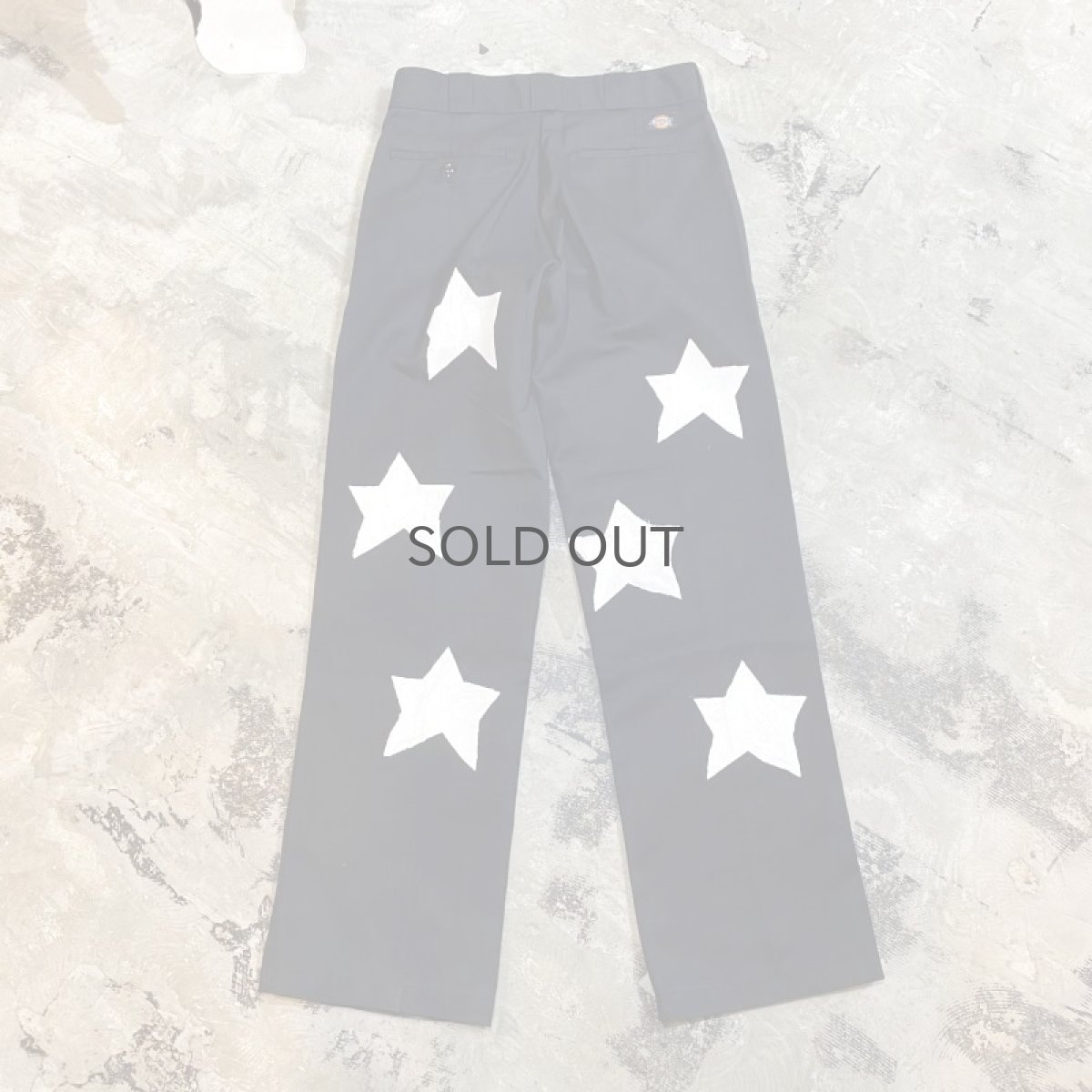 画像2: STARS HAND PAINTED WORK PANTS / W31 (2)