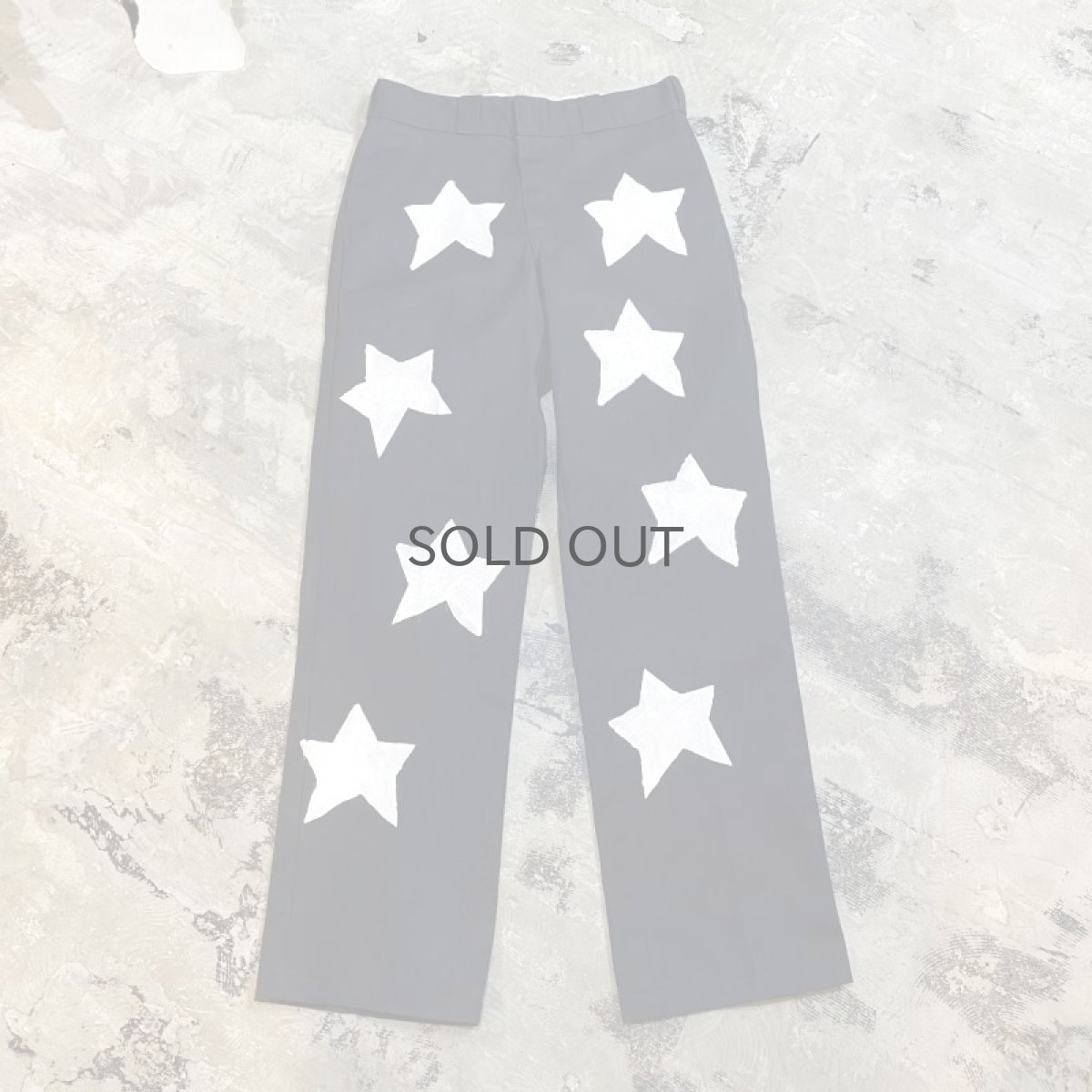 画像1: STARS HAND PAINTED WORK PANTS / W31 (1)