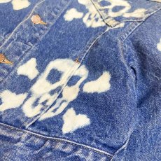 画像4: 80's SKULL BLEACH SHORT DENIM JACKET / Mens S(M) (4)