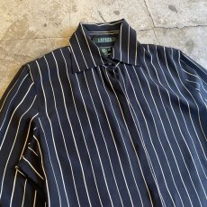 画像3: 【RALPH LAUREN】STRIPE DESIGN SILK SHIRT / M(4) (3)