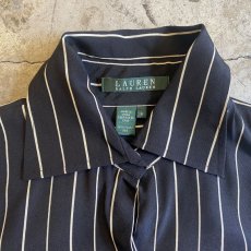 画像5: 【RALPH LAUREN】STRIPE DESIGN SILK SHIRT / M(4) (5)