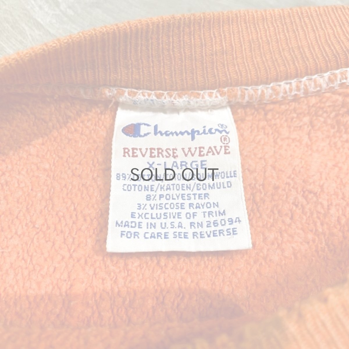 画像8: 90's【CHAMPION】REVERSE WEAVE SWEAT / Mens XL / MADE IN USA (8)