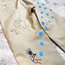 画像8: HAND PAINTED "T H C E K A" WORK PANTS / W34 (8)