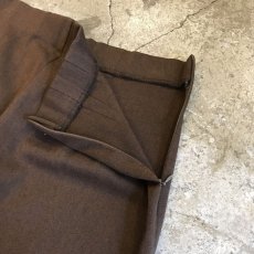 画像5: HI WAIST DESIGN BROWN COLOR TAPERED PANTS / W29 (5)