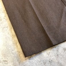 画像3: HI WAIST DESIGN BROWN COLOR TAPERED PANTS / W29 (3)