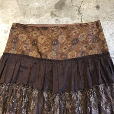 画像8: PATCHWORK DESIGN COLOR SHEER FLARE SKIRT / W31 (8)