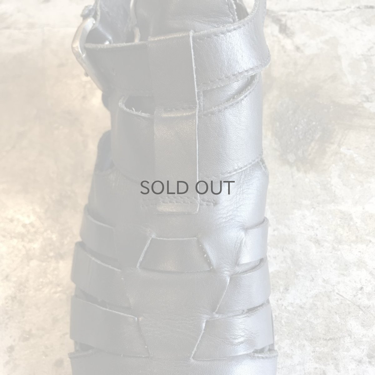 画像6: CROSS DESIGN LEATHER SANDAL / 37 / MADE IN ITALY (6)