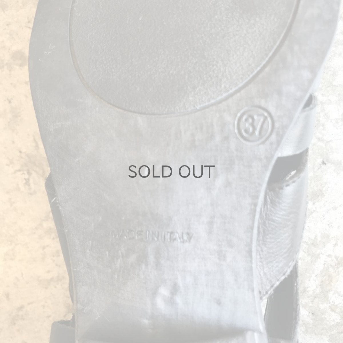 画像8: CROSS DESIGN LEATHER SANDAL / 37 / MADE IN ITALY (8)