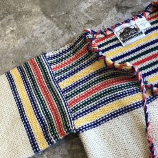 画像8: COLOR BORDER STITCH DESIGN S/S KNIT / Ladies S(M) (8)