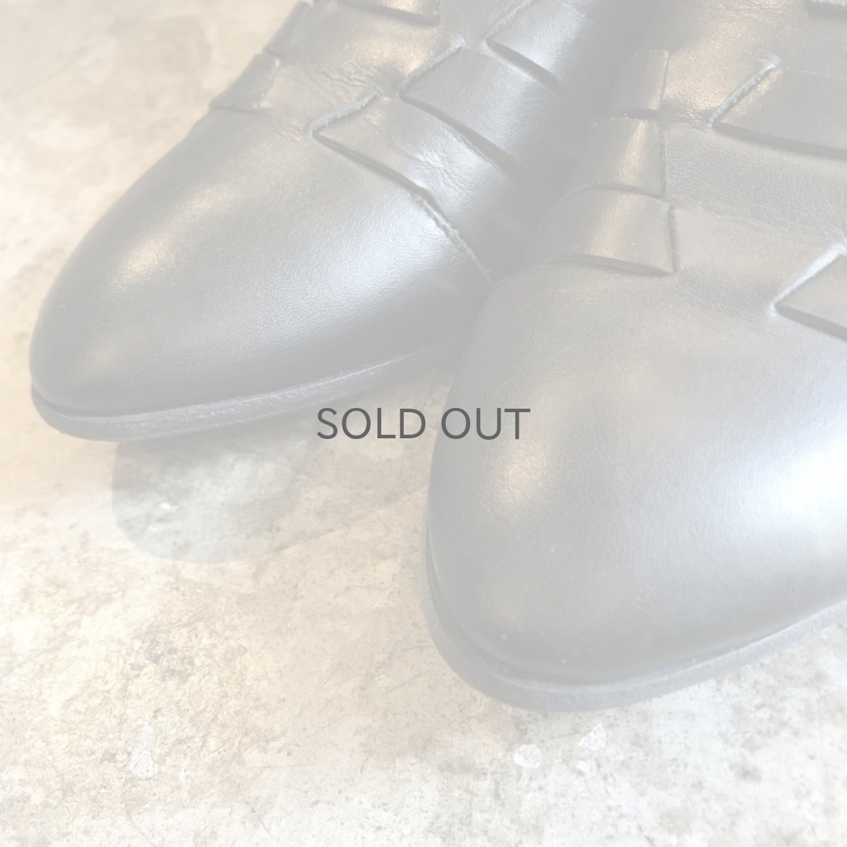 画像3: CROSS DESIGN LEATHER SANDAL / 37 / MADE IN ITALY (3)