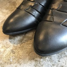 画像3: CROSS DESIGN LEATHER SANDAL / 37 / MADE IN ITALY (3)