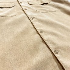 画像5: CAMEL COLOR FAUX SUEDE L/S SHIRT / Mens S(L) (5)