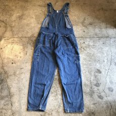 画像2: TUCK DESIGN TAPERED DENIM OVER ALL / Ladies M (2)