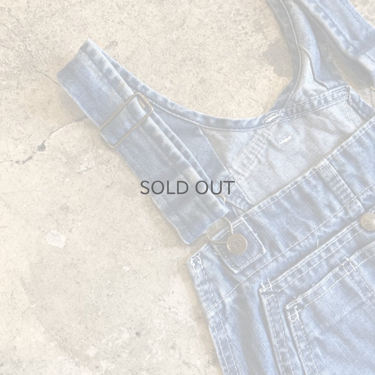 画像5: TUCK DESIGN TAPERED DENIM OVER ALL / Ladies M (5)