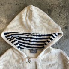 画像8: RING BELT DESIGN HOODY KNIT / Ladies M(36) / MADE IN ITALY  (8)