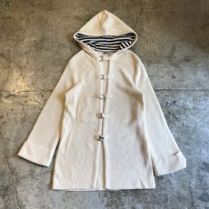 画像1: RING BELT DESIGN HOODY KNIT / Ladies M(36) / MADE IN ITALY  (1)