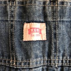 画像10: TUCK DESIGN TAPERED DENIM OVER ALL / Ladies M (10)