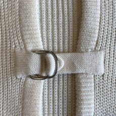 画像9: RING BELT DESIGN HOODY KNIT / Ladies M(36) / MADE IN ITALY  (9)