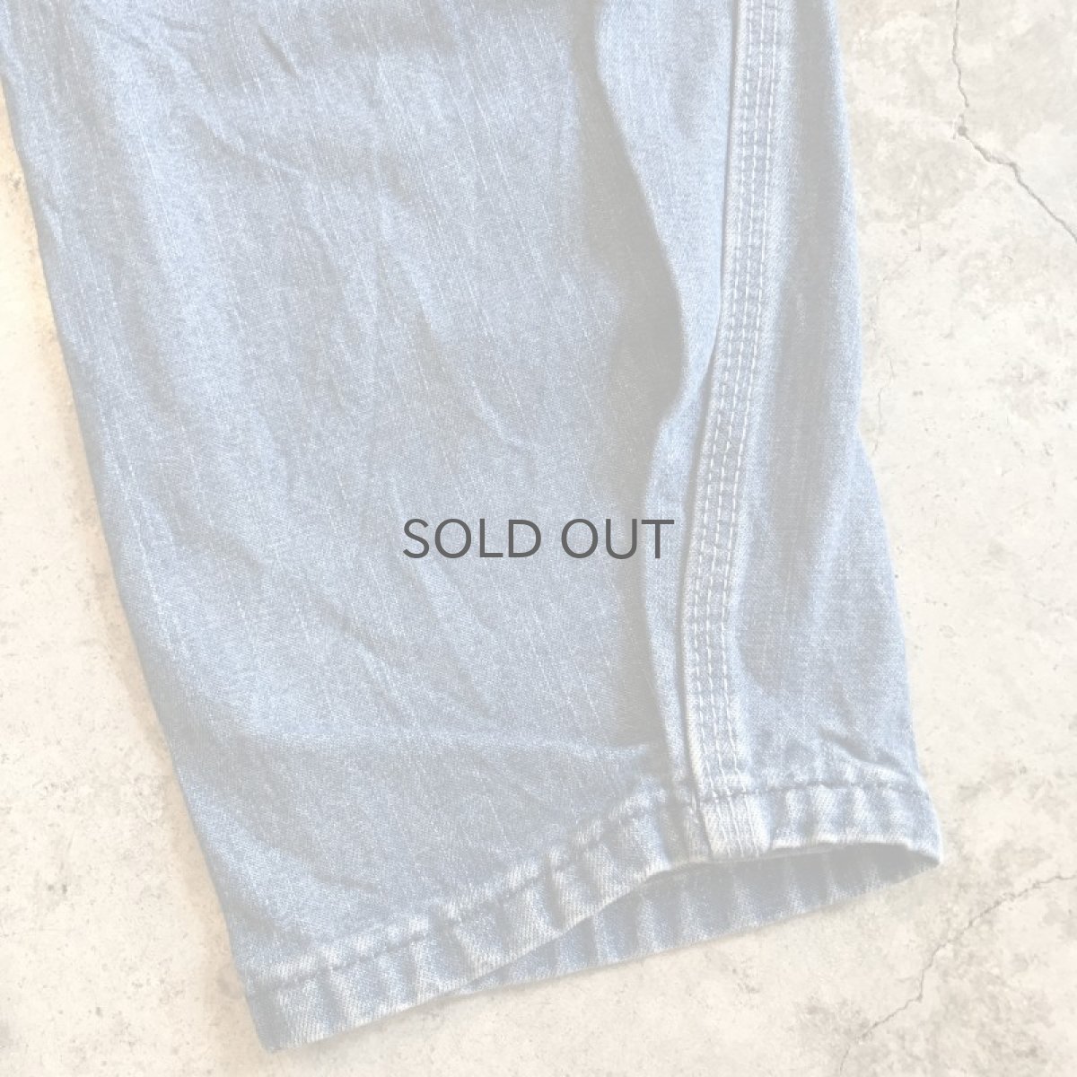 画像9: TUCK DESIGN TAPERED DENIM OVER ALL / Ladies M (9)