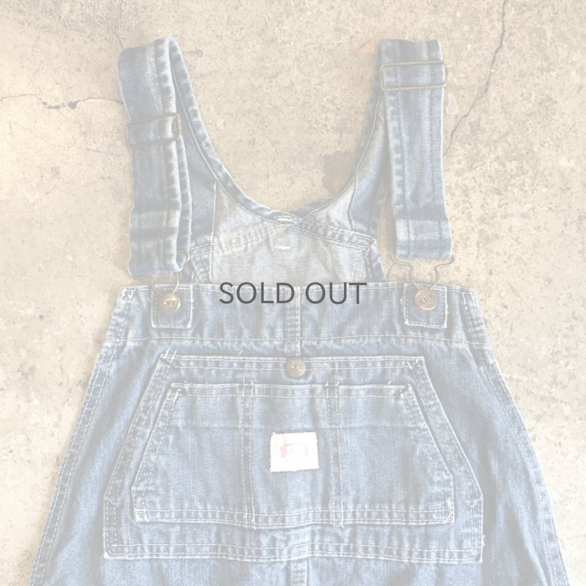 画像6: TUCK DESIGN TAPERED DENIM OVER ALL / Ladies M (6)