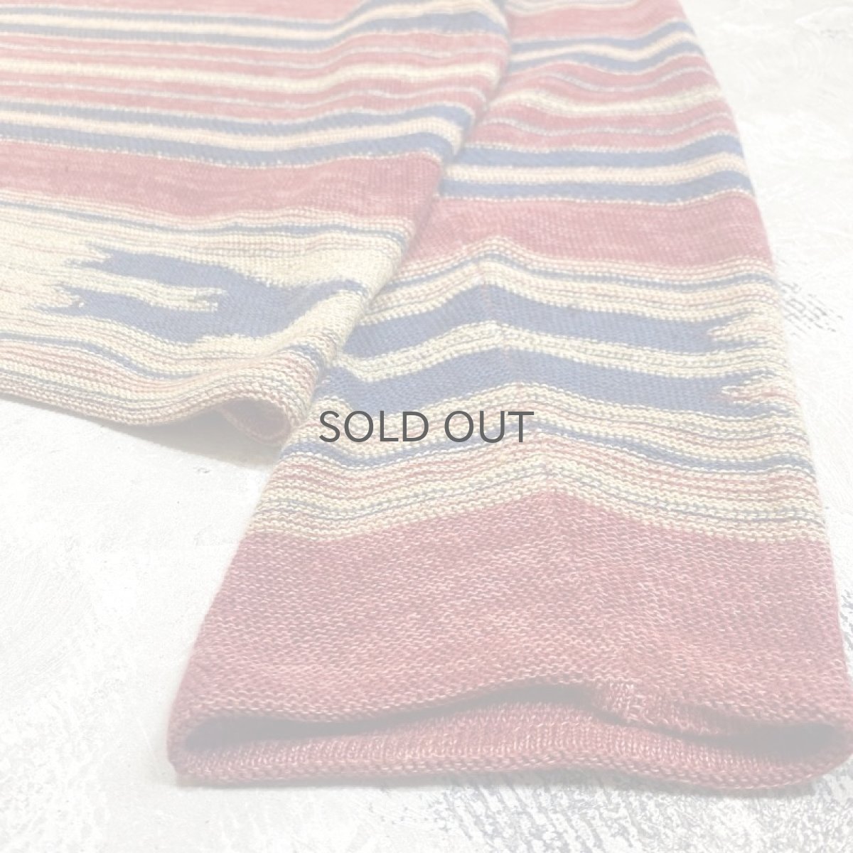 画像6: 90's【RALPH LAUREN】BORDER HENLEY NECK LINEN L/S TOPS / Mens XL (6)