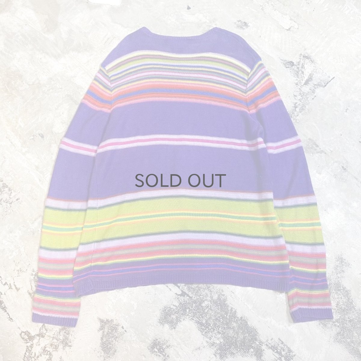 画像2: 90's【RALPH LAUREN】BORDER PATTERN LINEN L/S TOPS / Mens XL (2)