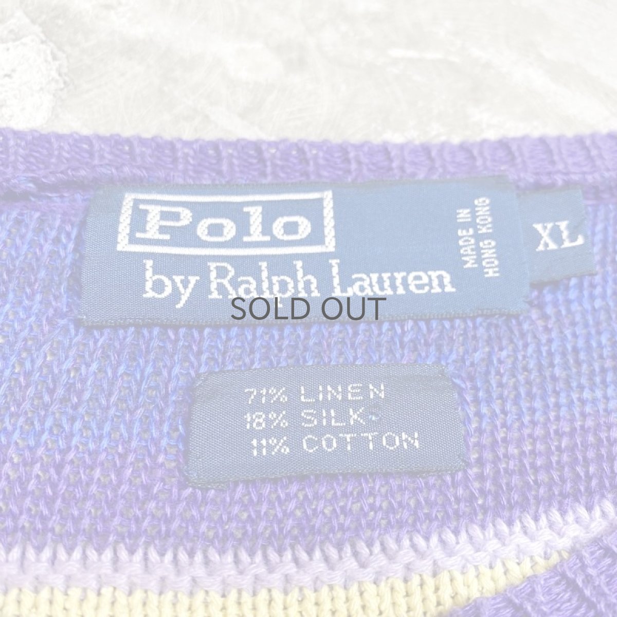画像8: 90's【RALPH LAUREN】BORDER PATTERN LINEN L/S TOPS / Mens XL (8)